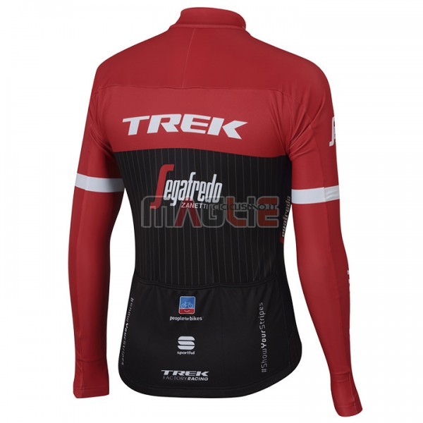 Maglia Trek Segafredo Manica Lunga 2017 Nero e Rosso - Clicca l'immagine per chiudere